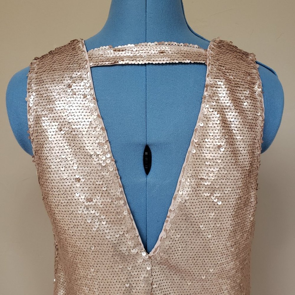 Rose gold sexy mini dress - Picture 3 of 4